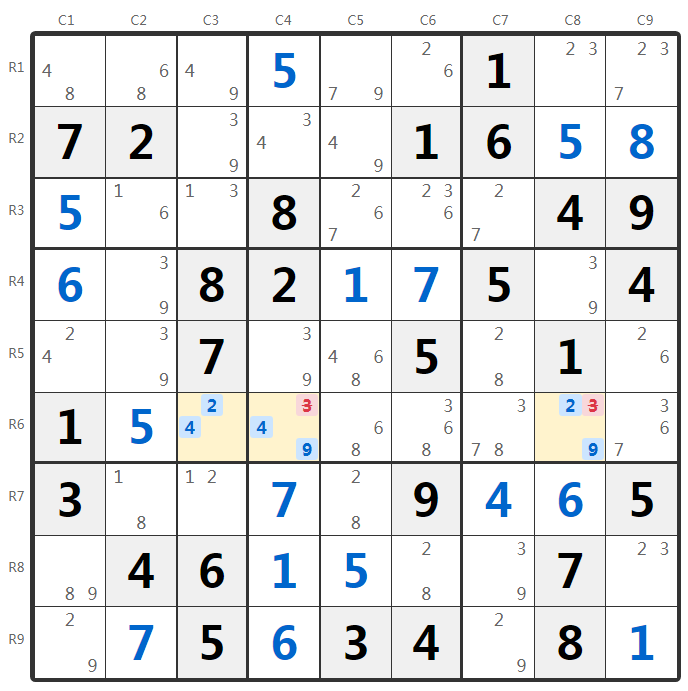 隠れたトリプル例 - 行分析